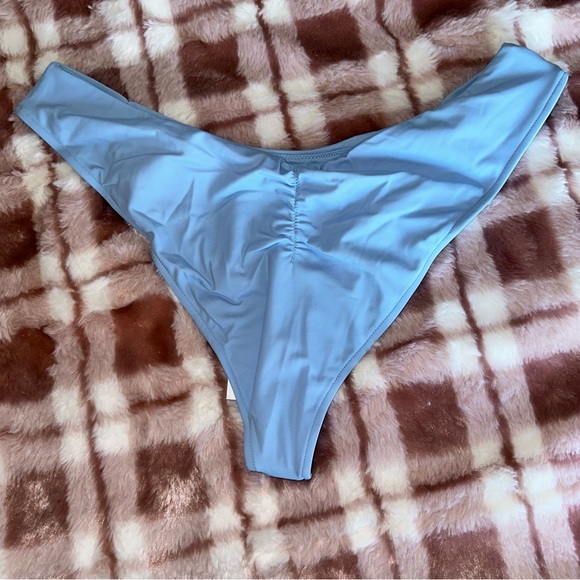 NWT Swimsuits for All Scrunched Cheeky Camille Blue Bikini Bottom | Large - Picture 5 of 8